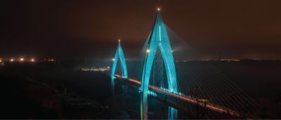 Le pont du roi Mohammed VI au Maroc