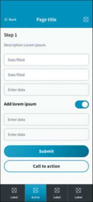 Native and branded elements for iOS