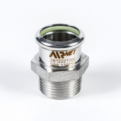 NIPPLE 316L D42X1 1/4 ISO7R FOR AIRNET SYSTEMS | 2812431700 | Airnet