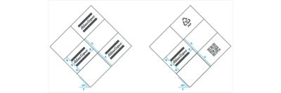 Detailed visual instructions of how the two pattern options are constructed