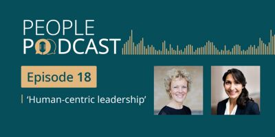 People Podcast banner for episode 18 - Human-centric leadership