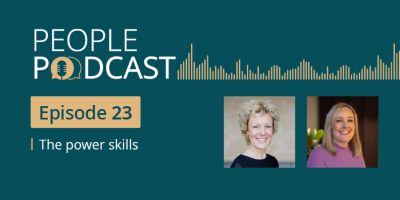 People Podcast-banner för avsnitt 23 med Cecilia Sandberg och Jessica Clarke.