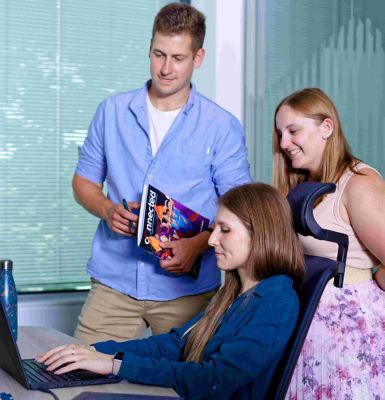 People with contact magazine