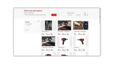 Screenshot of media gallery.