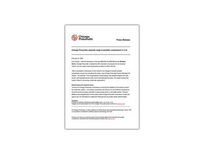 Press release example.