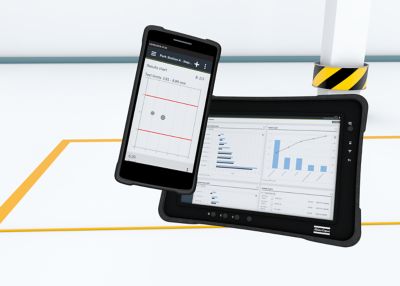 Quality assurance devices, STpad and STpalm, operator guidance, visual check