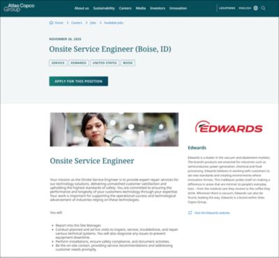 Open position for Edwards