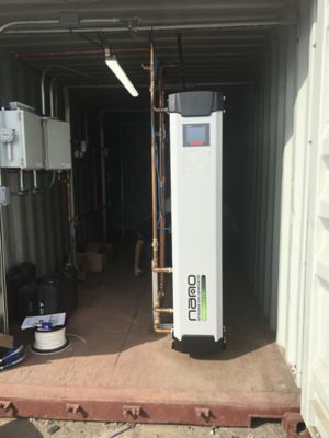 A nano nitrogen generator stands in an enclosure