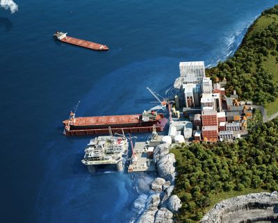 해양 플랜트 및 선박이 정박한 항만 전경 – 조선 및 해양산업용 자동화 기술