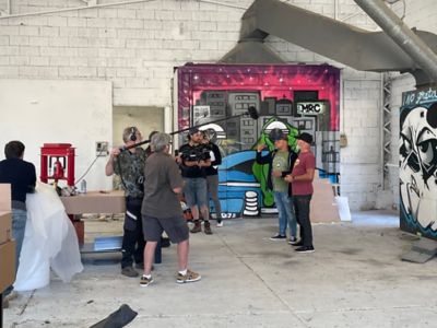 Image du tournage SOS garage 