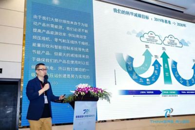 阿特拉斯科普柯空压机携高效变频技术、一级能效空压站解决方案亮相中国 EHS 峰会，分享低碳转型实践，联合产业链共建绿色生态，助力制造业双碳目标实现。