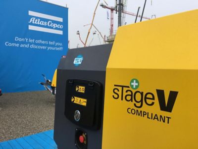 Stage V label diesel air compressor Bauma Germany