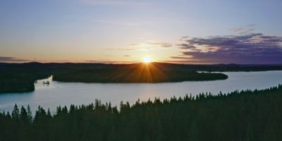 Sunset in Sweden.
