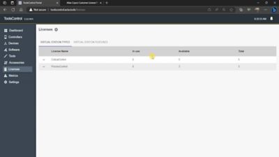 ToolsControl FMS Licensing Screenshot