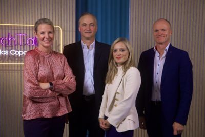 TechTalks episode 2 group photo with two women and two men