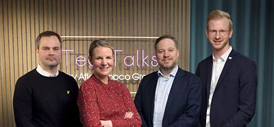 TechTalks episode 3 group photo with one woman and three men