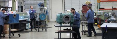 Trillium Employees Servicing Equipment