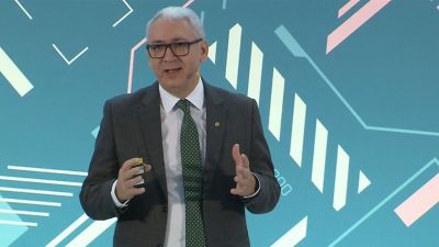 Vagner Rego, President and CEO of Atlas Copco Group, speaking at the Capital Markets Day 2025