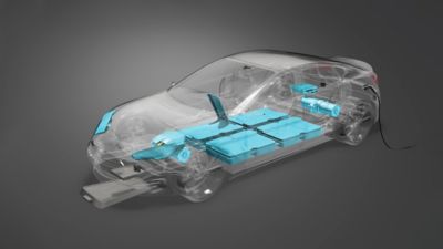 Dispensing and assembly solutions for automotive electronics production: Digital car model with vehicle electronics that require dispensing 