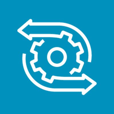 Gear with arrows icon