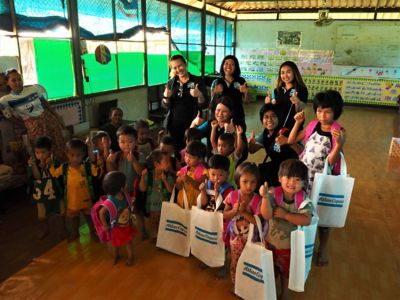 Atlas Copco Thailand and Taiwan coducted water for all together in Thailand