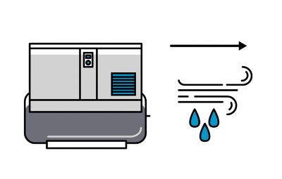 why is there water in my compressor?