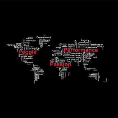 World map.