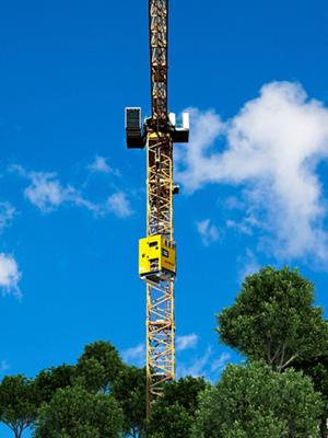 Zenergize ZBP construction application with crane